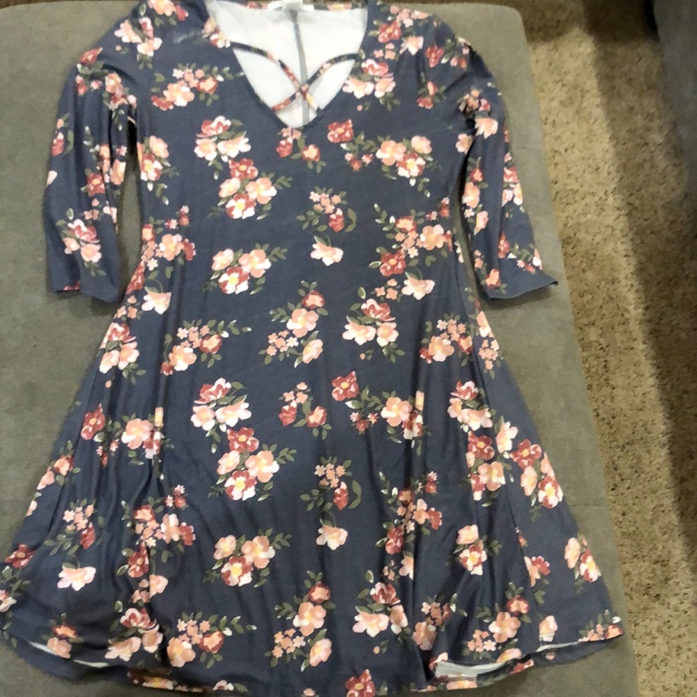 Floral knee length dress